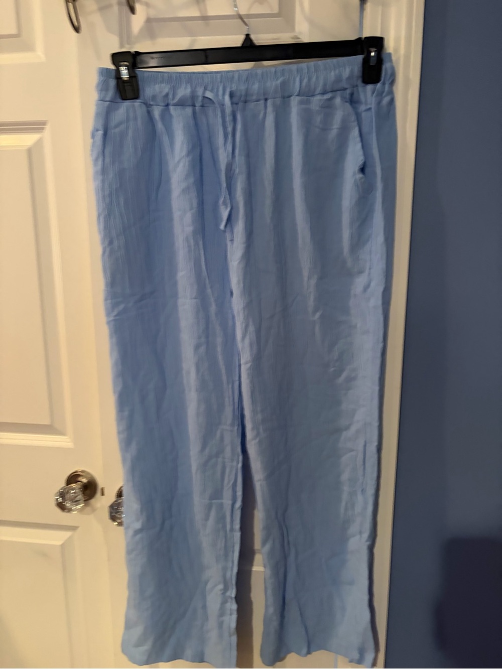 Light Blue Women’s Drawstring Lounge Pants